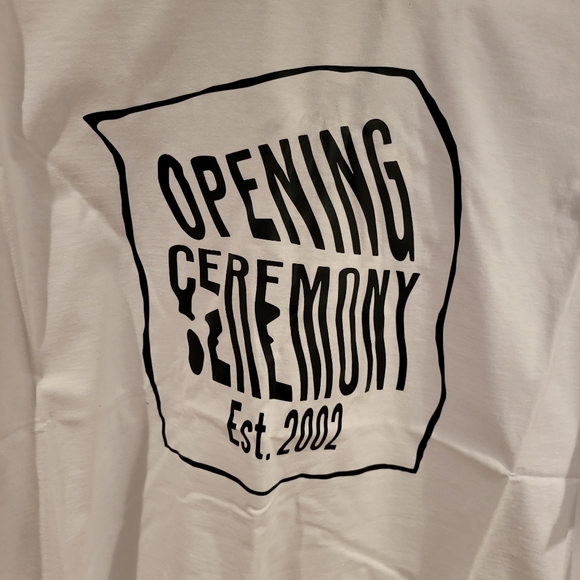 OPENING CEREMONY Logo Print Cotton T-Shirt - Picture 4 of 8